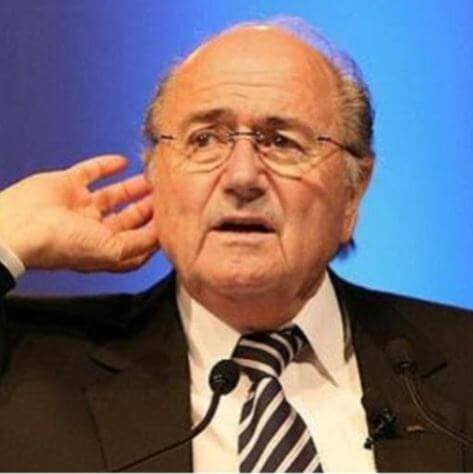 Graziella Bianca ex husband Sepp Blatter in an event.